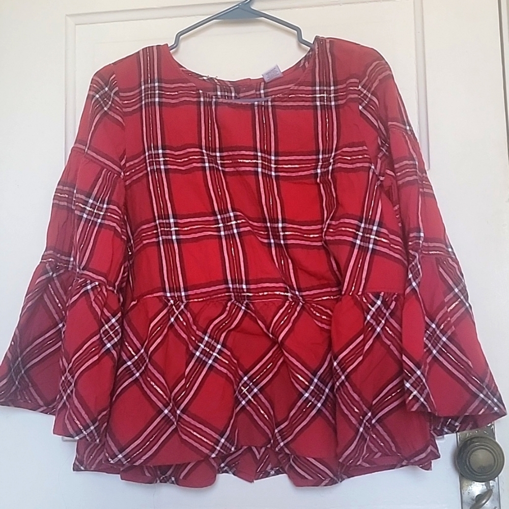 Red babydoll top
